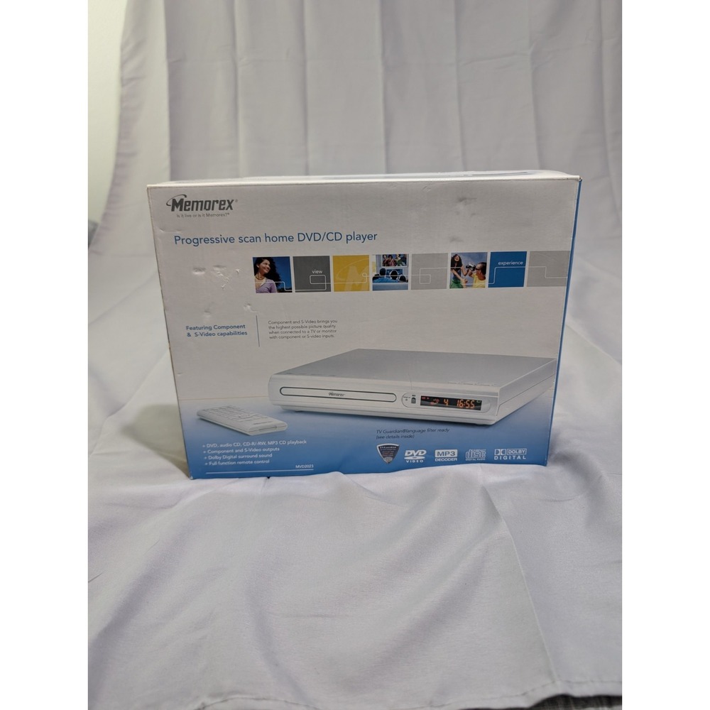 Memorex‎ Progressive Scan DVD/CD Player MVD2023 Dolby Digital Silver NEW In Box